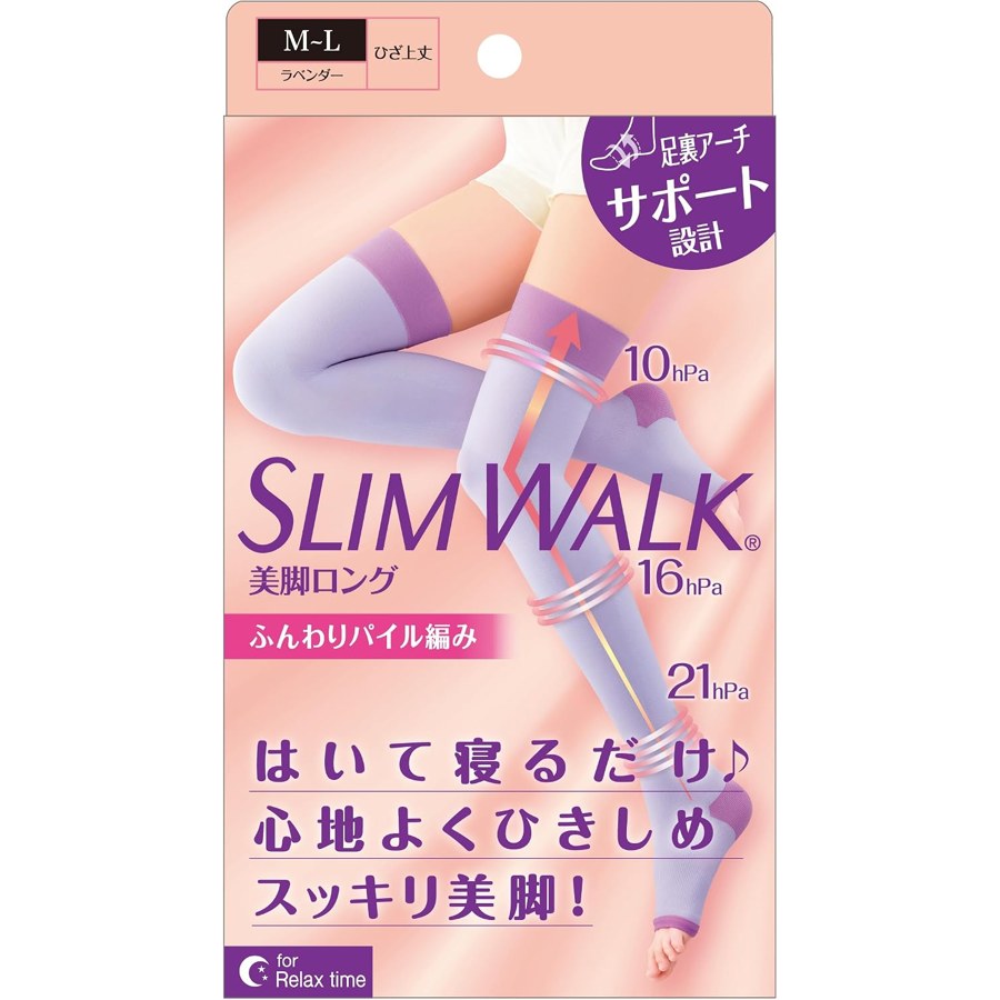 スリムウォーク 着圧ソックス 美脚ロングソックス
